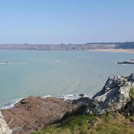 Vue Mer Pour Une Escale En Baie Du Mt-St-Michel Cherrueix Extérieur photo
